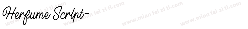 Herfume Script字体转换